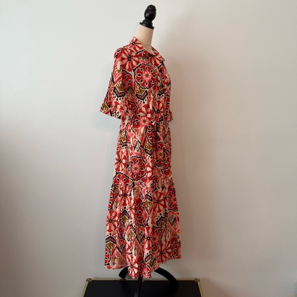 ✨ ZARA The Alessi Dress Bold Floral Maxi NWT Size L ✨ - Picture 7 of 13